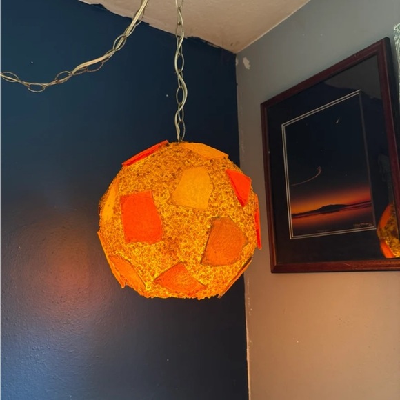 Other - Vintage 1960's MCM Chunky Lucite Candy Swag Hanging Ball Lamp Mid Century Light